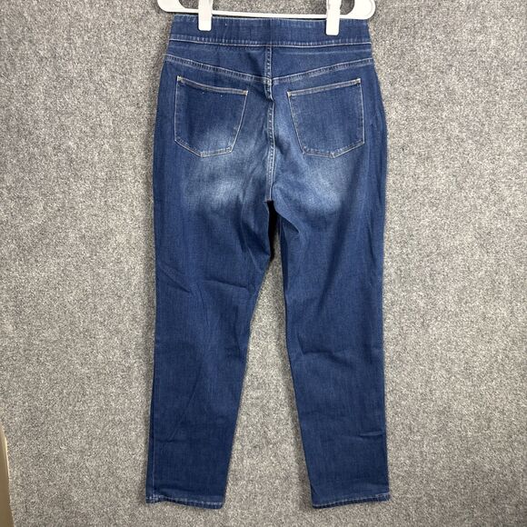 Soft Surroundings Jeans Womens Size M Blue Pull On - Picture 2 of 10